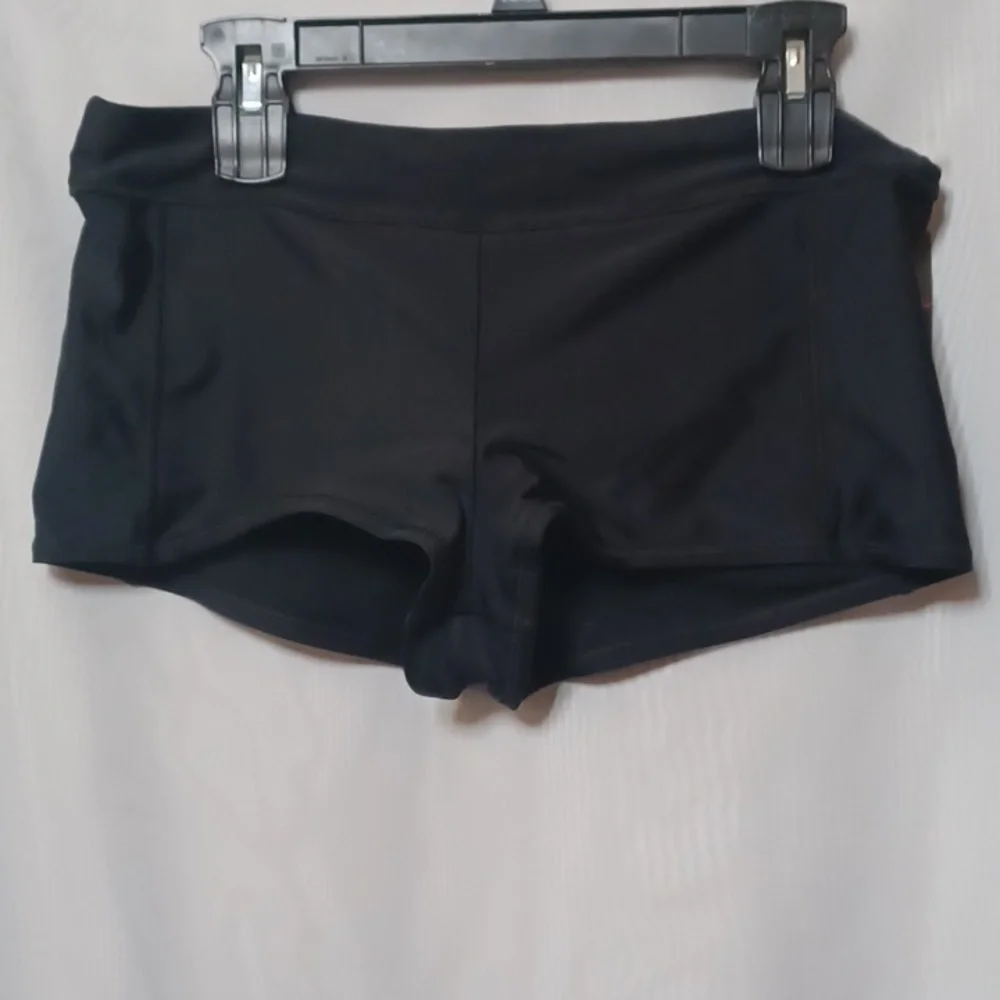 Speedo Women's Powerflex Eco Black Boyshort. Size L - Picture 3 of 14